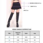 Pollera mini black tableada elastizada