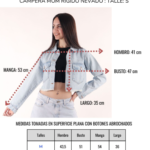 Campera mom rígida