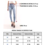 Skinny nevado elastizado ruedo normal