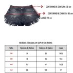 Short mom rígido black localizado tiro bajo ruedo desflecado