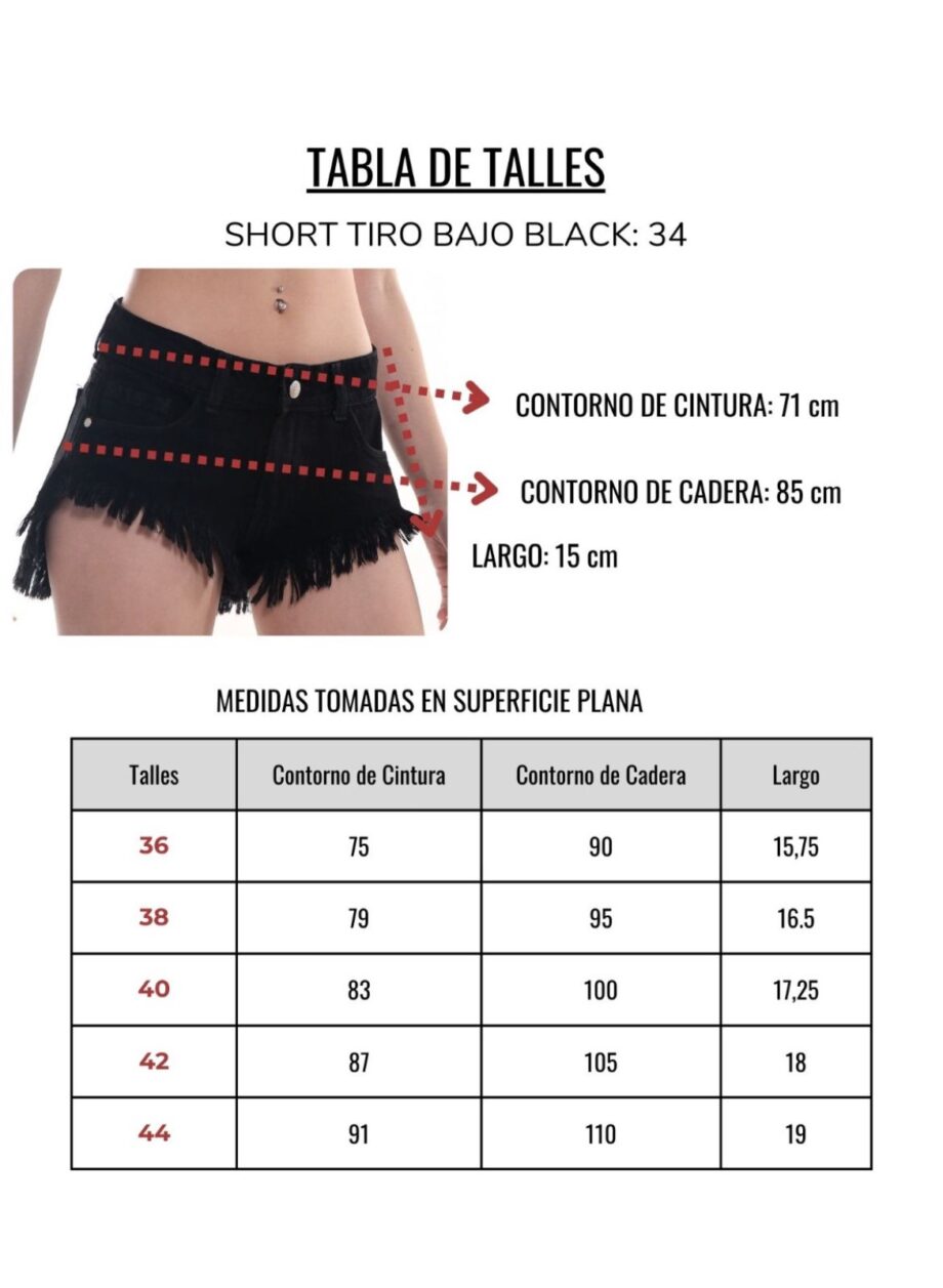 Short mom rígido black tiro bajo ruedo desflecado