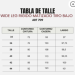 Wide leg rígido matizado tiro bajo ruedo normal