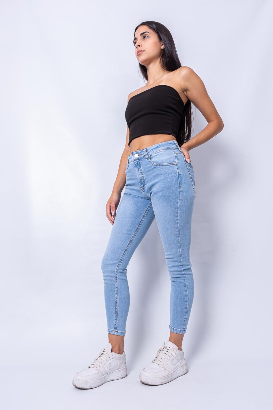 Skinny elastizado nevado ruedo normal