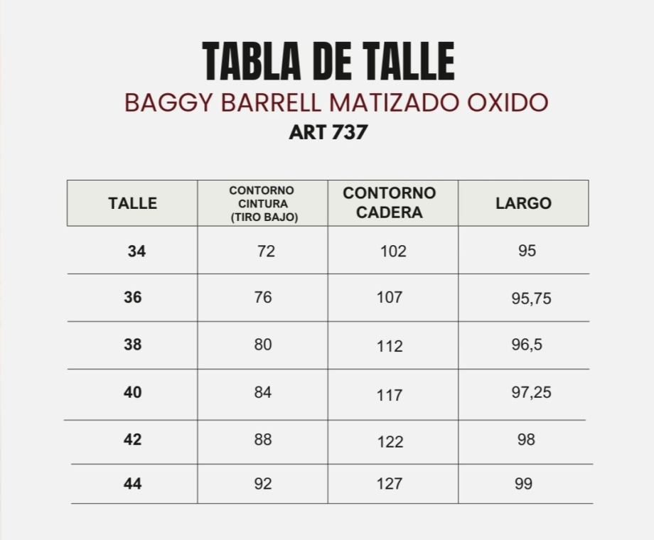 Baggy Barrell jean Tiro Bajo con recortes matizado oxido