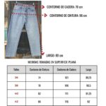 Jean Mom fit rígido celeste