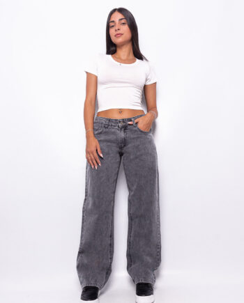 Recto Tiro Bajo Gris Nevado Ruedo Normal