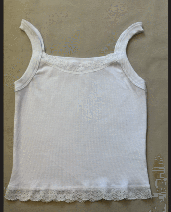 Musculosa Morley Blanco con puntilla