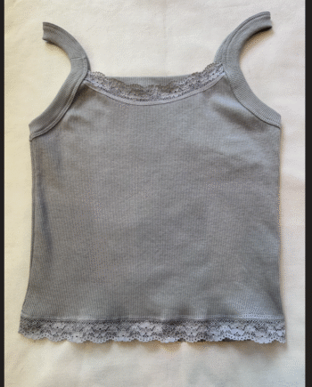Musculosa Morley Visón con puntilla